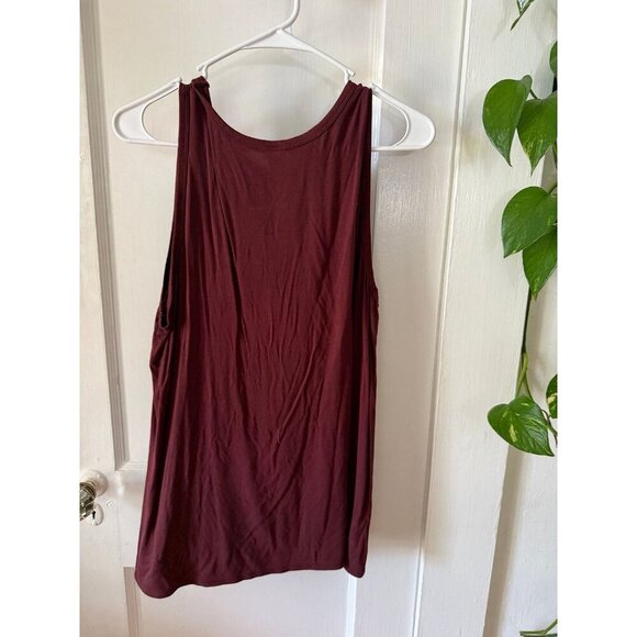 Old Navy Luxe women’s size large maroon dress - Picture 8 of 9